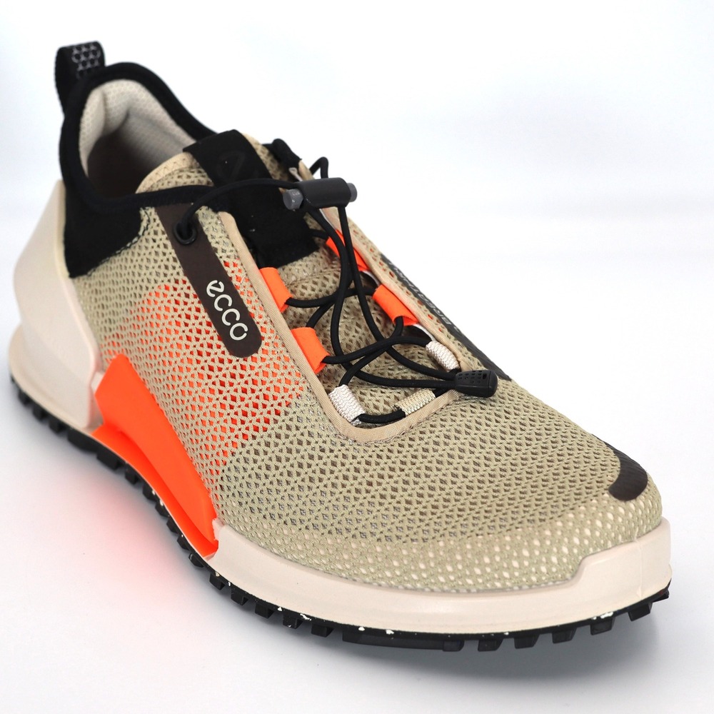 ECCO BIOM 2.0 Breathru Sneaker Mens 43 9-9.5 Beige Orange Mesh Sporty Active